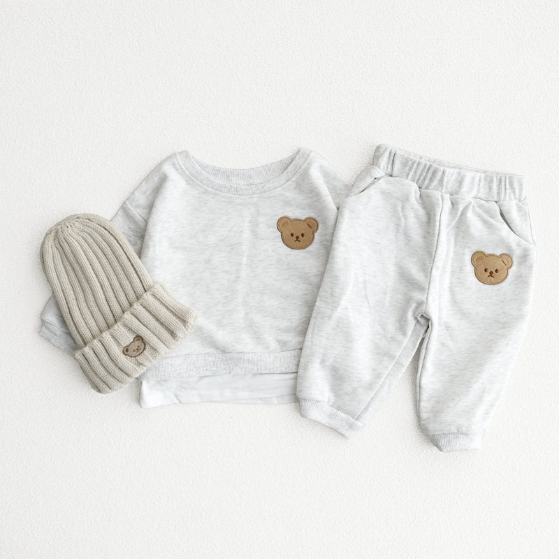 Baby Toddler Cute Bear Sweatshirt & Pants Set