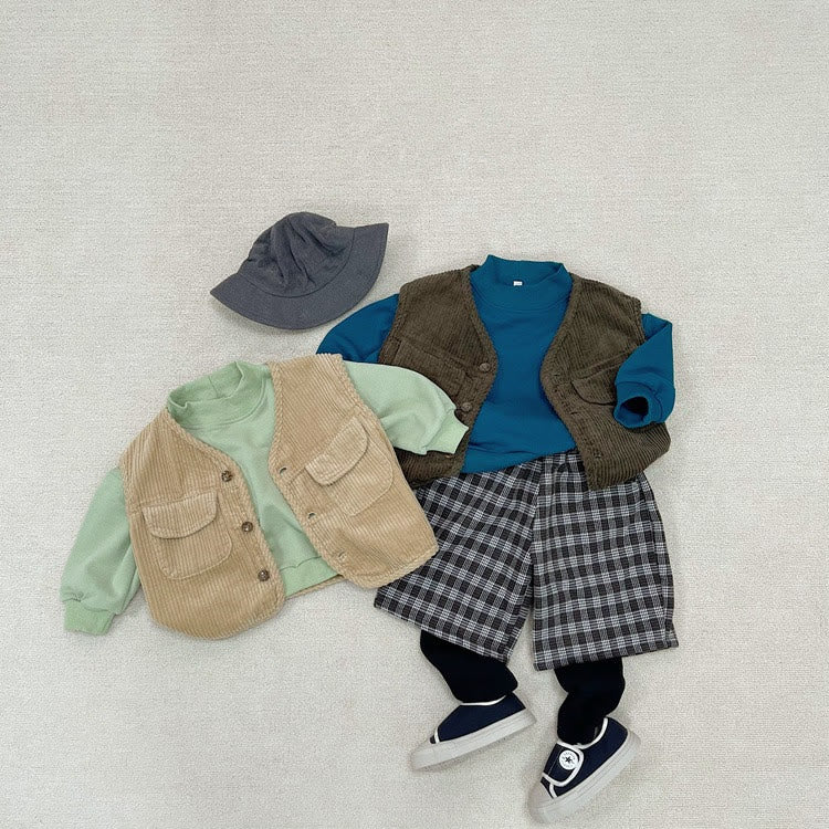 Toddler Solid Color Casual Sweatshirt