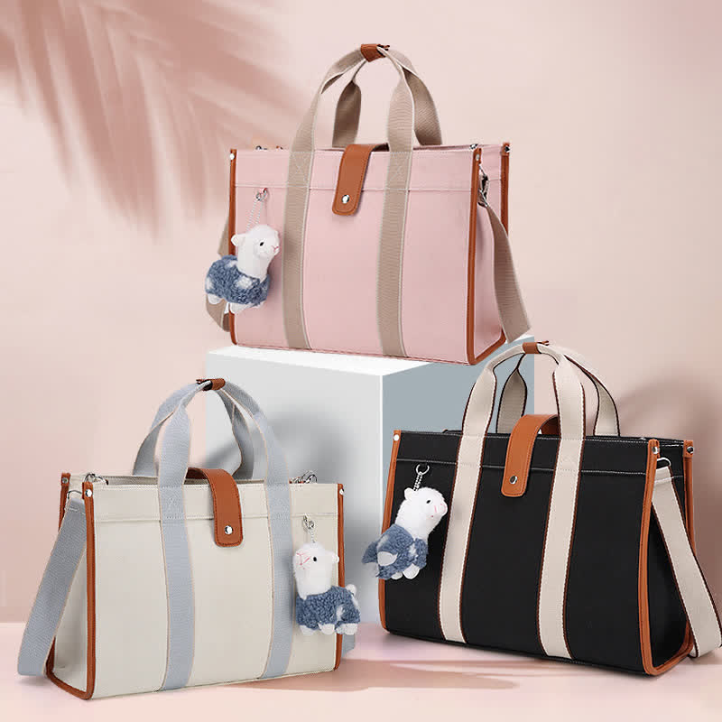 Large Capacity Canvas Multi-compartment Bag
