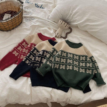 Toddler Vintage Snowflake Sweater