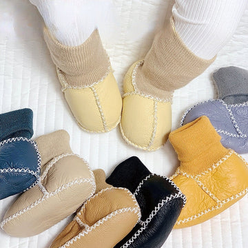 First Walker Sock Shoes - Lambskin