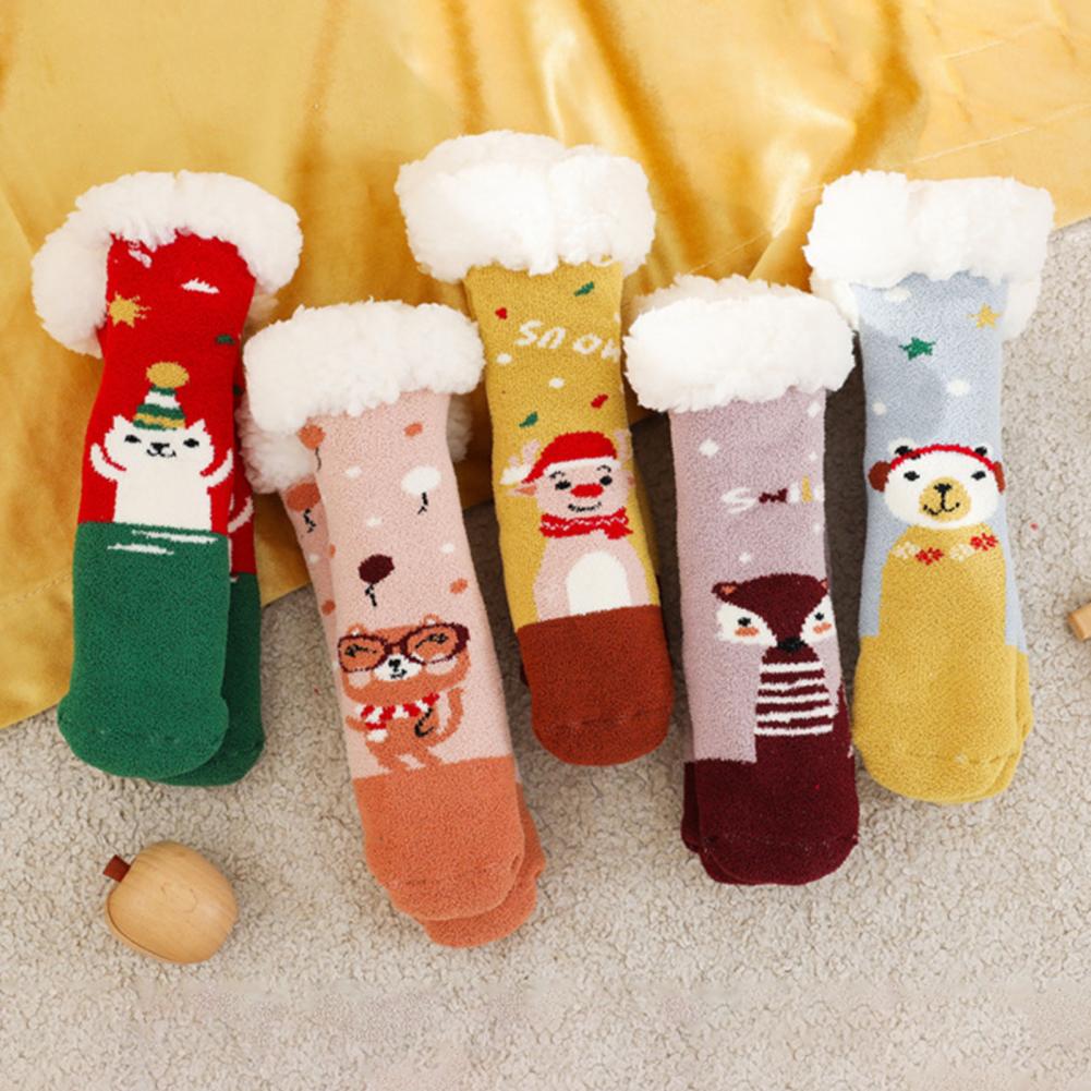 Non-Slip Baby Plush Socks - New Year