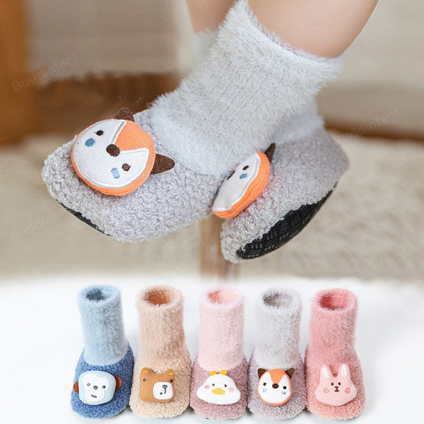 Non-Slip Baby Sock Shoes - Fluffy Feet