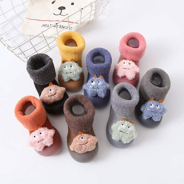 Non-Slip Baby Sock Shoes - Warm Monsters