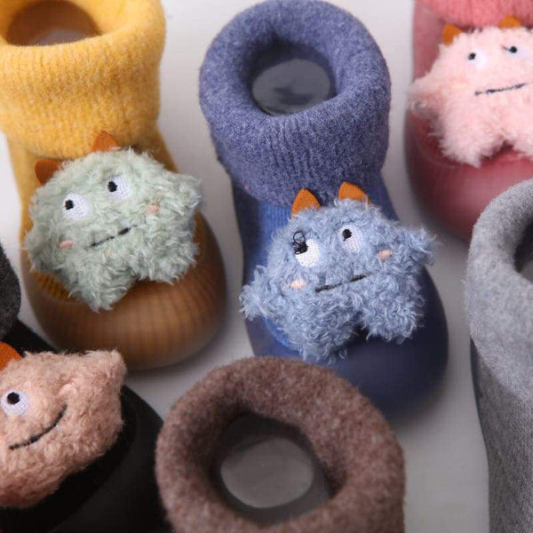 Non-Slip Baby Sock Shoes - Warm Monsters