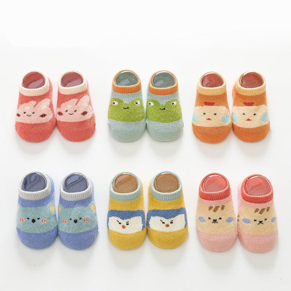 Non-Slip Baby Socks - 3 Packs