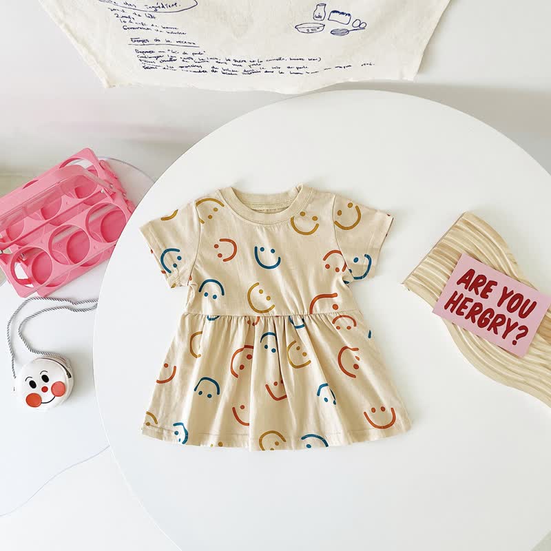 Baby Toddler Smiley Loose Dress