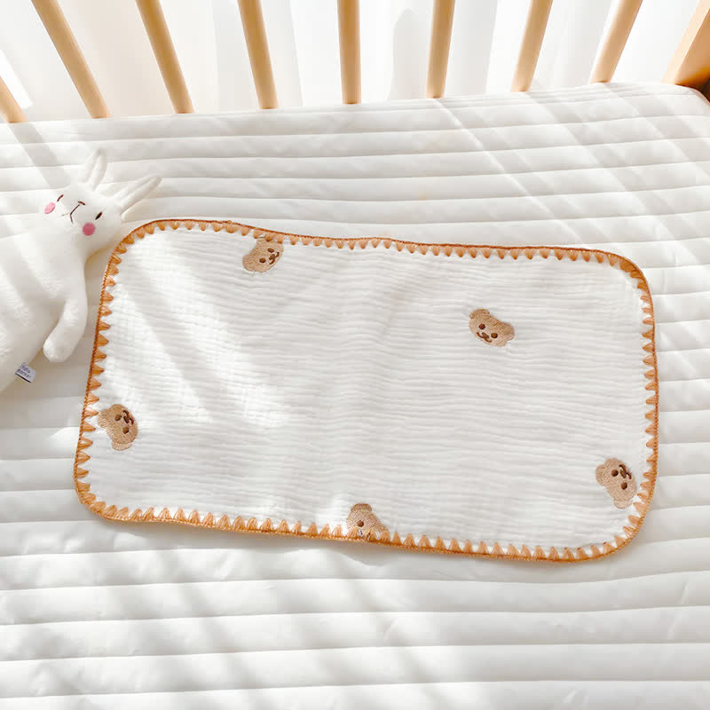 Baby Bear Cherry Sleeping Flat Pillow Towel
