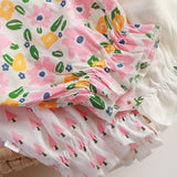 Toddler Girl Flower Trees Casual Pants