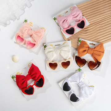 Baby Heart Sunglasses and Headband Set (1-7 Years)