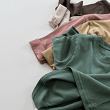 Toddler Retro Solid Color Casual T-Shirt