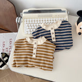 Baby Toddler Striped Button T-shirt