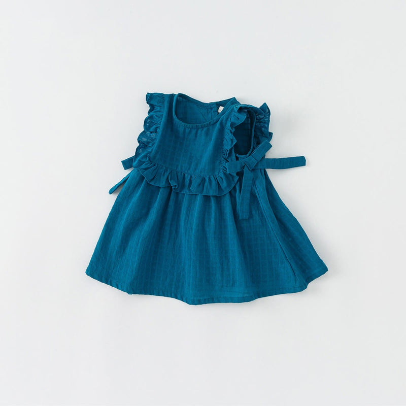 Baby Toddler Ruffled Trim Loose Dress