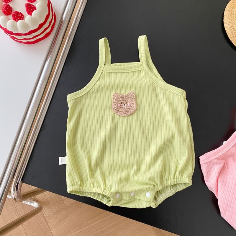 Baby Cake Bear Bunny Strap Bodysuit