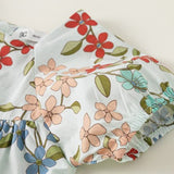 Toddler Girl Puff Sleeve Flower Dress