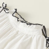 Toddler Girl Bowknot Lace Sleeveless Blouse