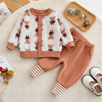 Baby Cute Bear Brown 2 Pieces Set