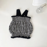 Toddler Girl Plaid Knitted Camisole