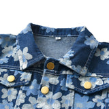 Baby Toddler Flower Denim Jacket and Pants Set