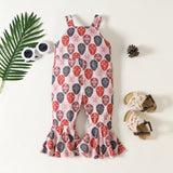 Toddler Girls Easter Flared Jumpsuit