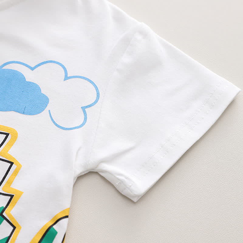 DINO Baby Toddler Tee and Denim Shorts Set