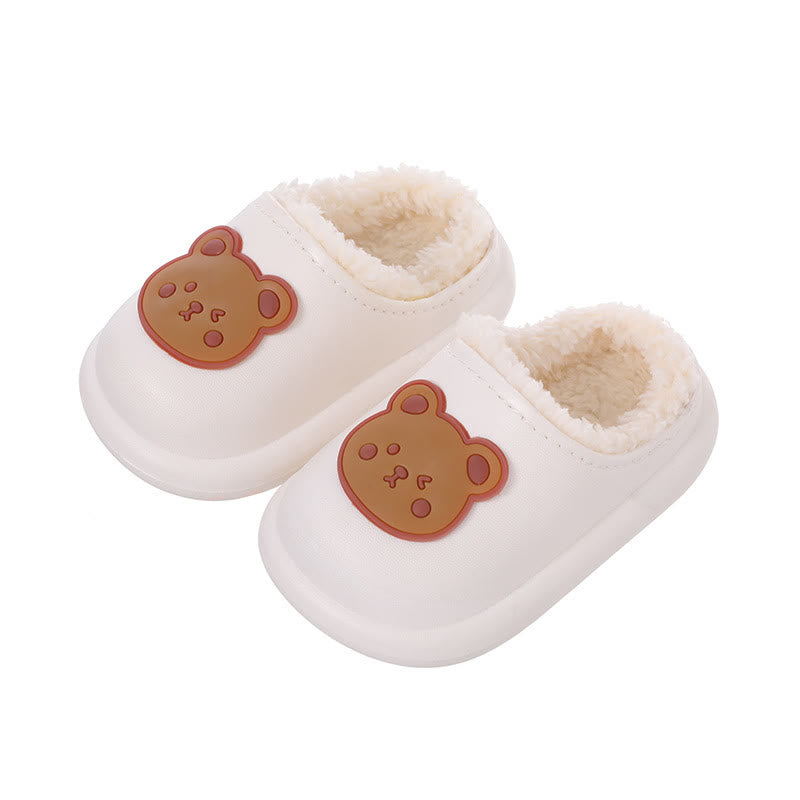 Toddler Bear Fleece Lined Slippers