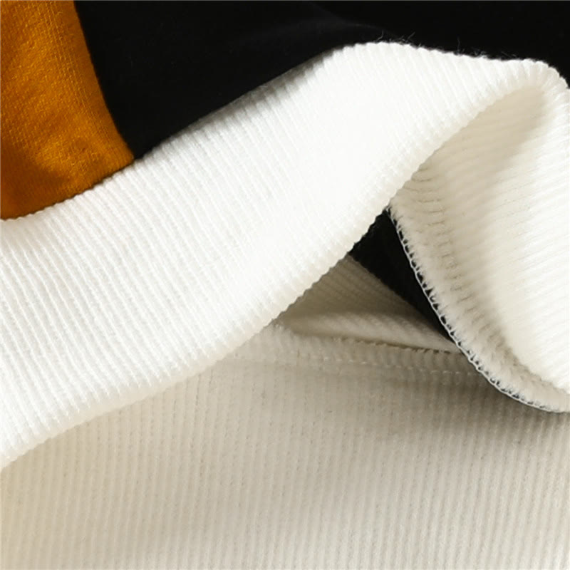 Baby Design Color Block Sweatsuit 2 Pieces Set