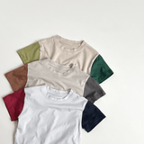 Toddler Boy Contrast Sleeve Loose Tee