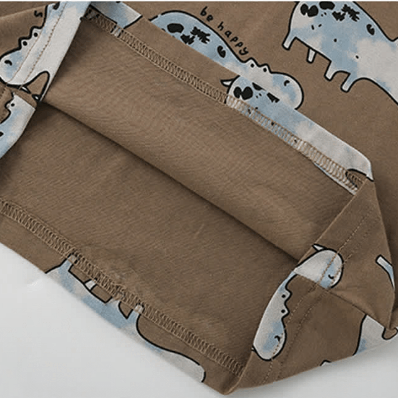 BE HAPPY Toddler Boys Hippo Tee and Shorts Set