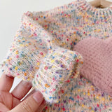 Toddler Girl Heart Warm Sweater