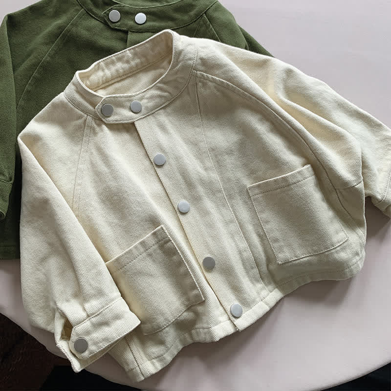 Toddler Boy Stand Collar Jacket