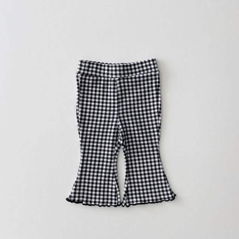 Baby Toddler Plaid Flared Pants