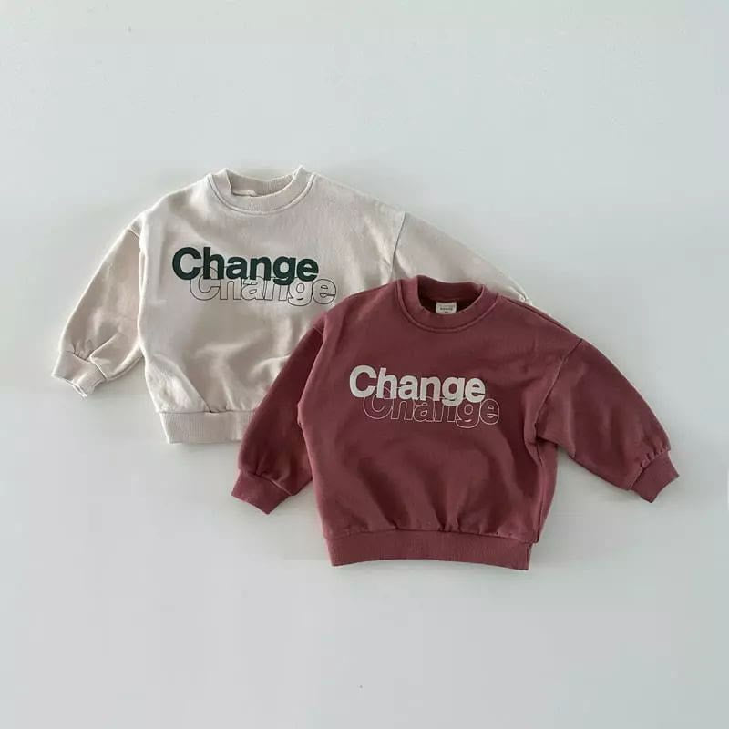 CHANGE Baby Casual Slogan Round Neck Sweatshirt