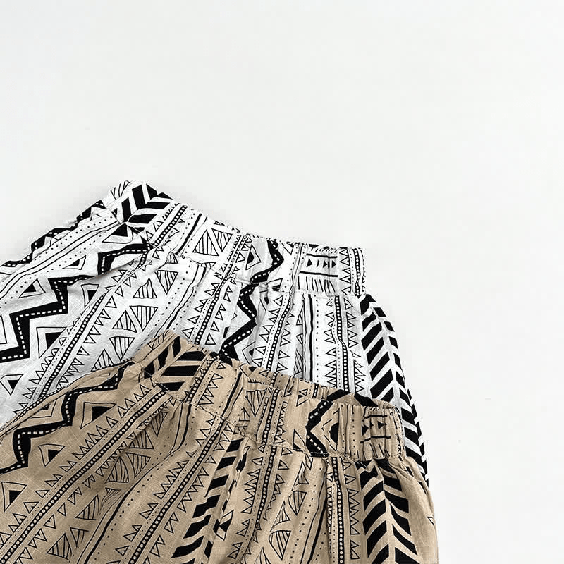 Toddler Boy Geometric Capri Pants