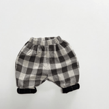 Toddler Boy Retro Plaid Casual Harem Pants