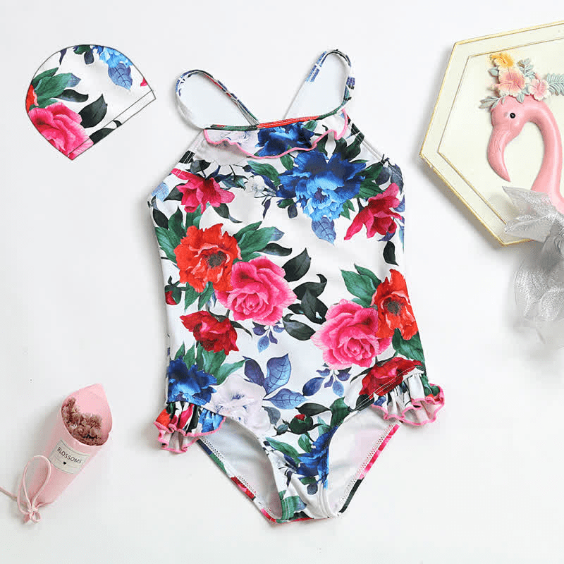 Toddler Girl Watermelon Flamingo Flower Bikini Swimsuit