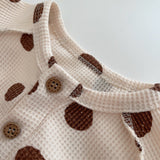 Baby Toddler Dots Waffle Sweatshirt