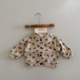 Toddler Lovely Cartoon Bear Button Cardigan