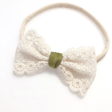 Enchanting Baby Blossom Set: Neonatal Soft Hair and Delicate Dress with Bow Headband!