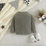 Toddler Solid Color Knitted Sweater