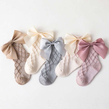 Baby Lace Bowknot Hollow-out Socks