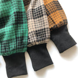 Toddler Boy Pocket Plaid Lapels Shirt