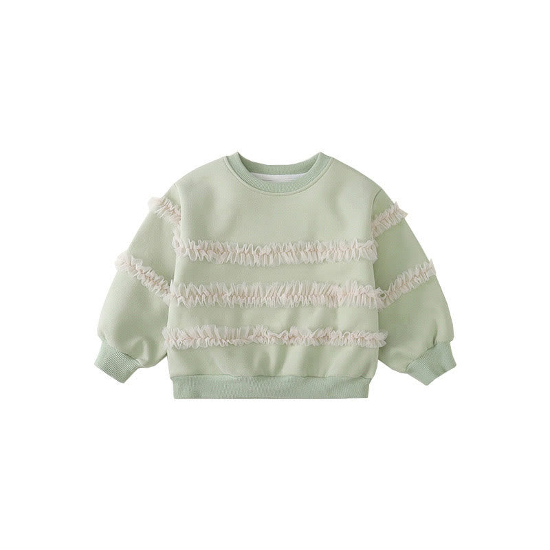 Toddler Girl Ruffled Design Sweatshirt