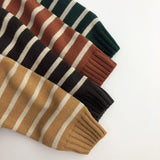 Toddler Boy Retro Striped Warm Sweater