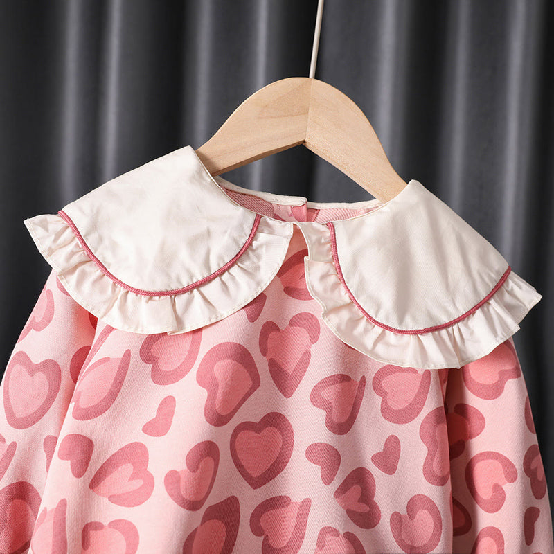 Toddler Girl Pink Leopard Print Blouse