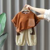 Toddler Boy Color Block Casual 2 Pieces Set