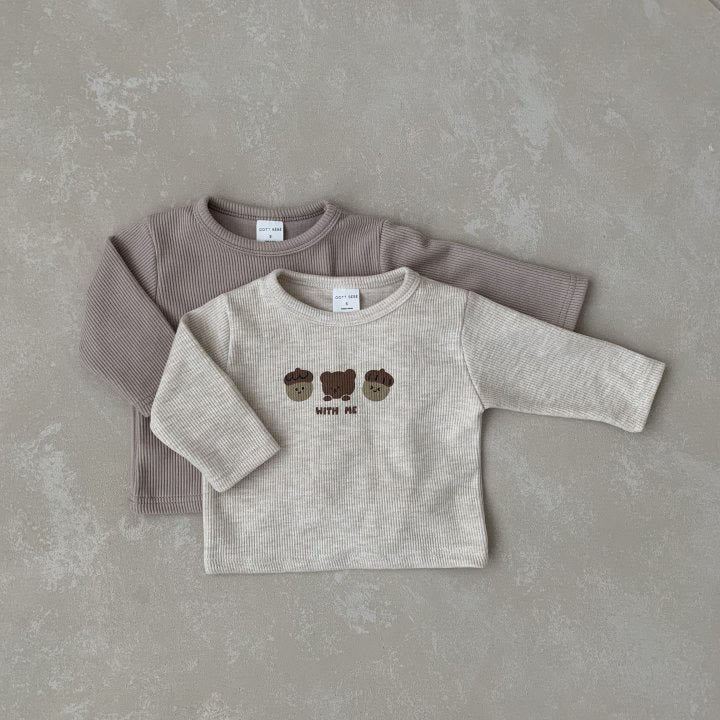 WITH ME Baby Bear Filbert Earthy Color T-shirt