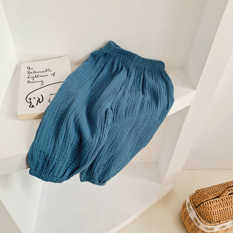 Toddler Solid Color Versatile Pants