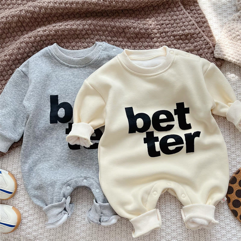 BETTER Baby Fleece Lined Romper
