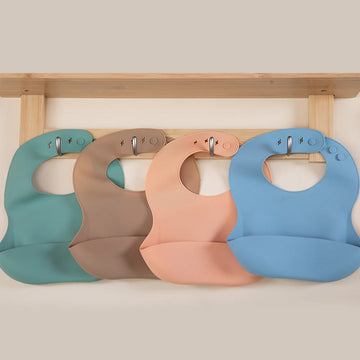 Baby Solid Color Waterproof Bib 1 Piece